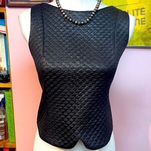 NIC + ZOE SPECIAL EDITION Black Onyx Textured Quilted Top